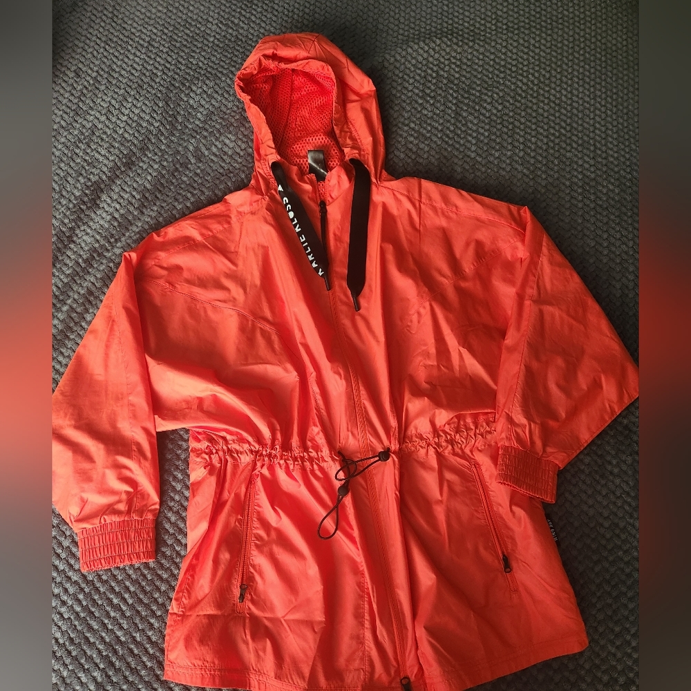 Adidas WIND.RDY oversized wind breaker.  Karlie Kloss edition